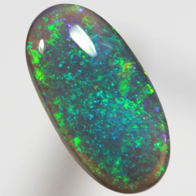SOLID  BLACK OPAL Bright Pinfire pattern, sparkling bright green